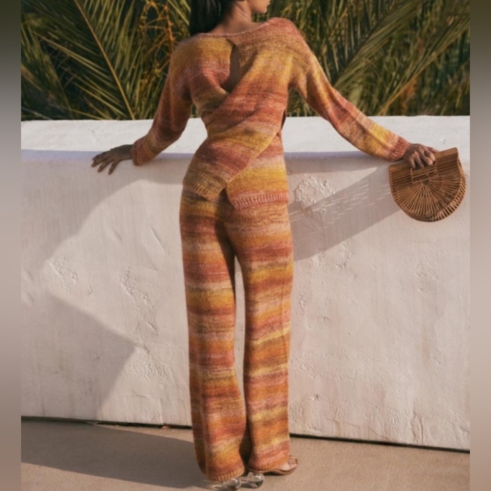 Cult Gaia Kora Knit Set Wide Leg Resort Matching Set S - Picture 10 of 15